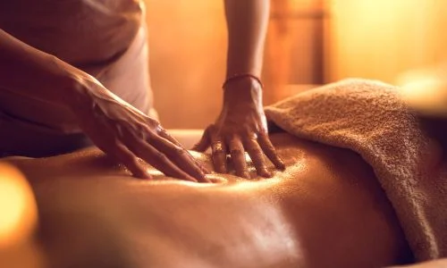 Exclusive mobile massage therapy session provided at a luxury holiday lodge in Motueka, Tasman bay, Kaiteriteri and Marahau.